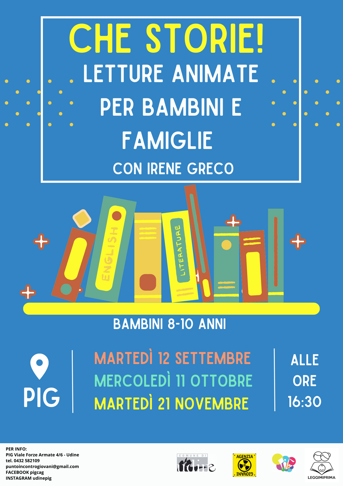 CHE STORIE! Letture animate - PIG - Punto Incontro Giovani di Udine
