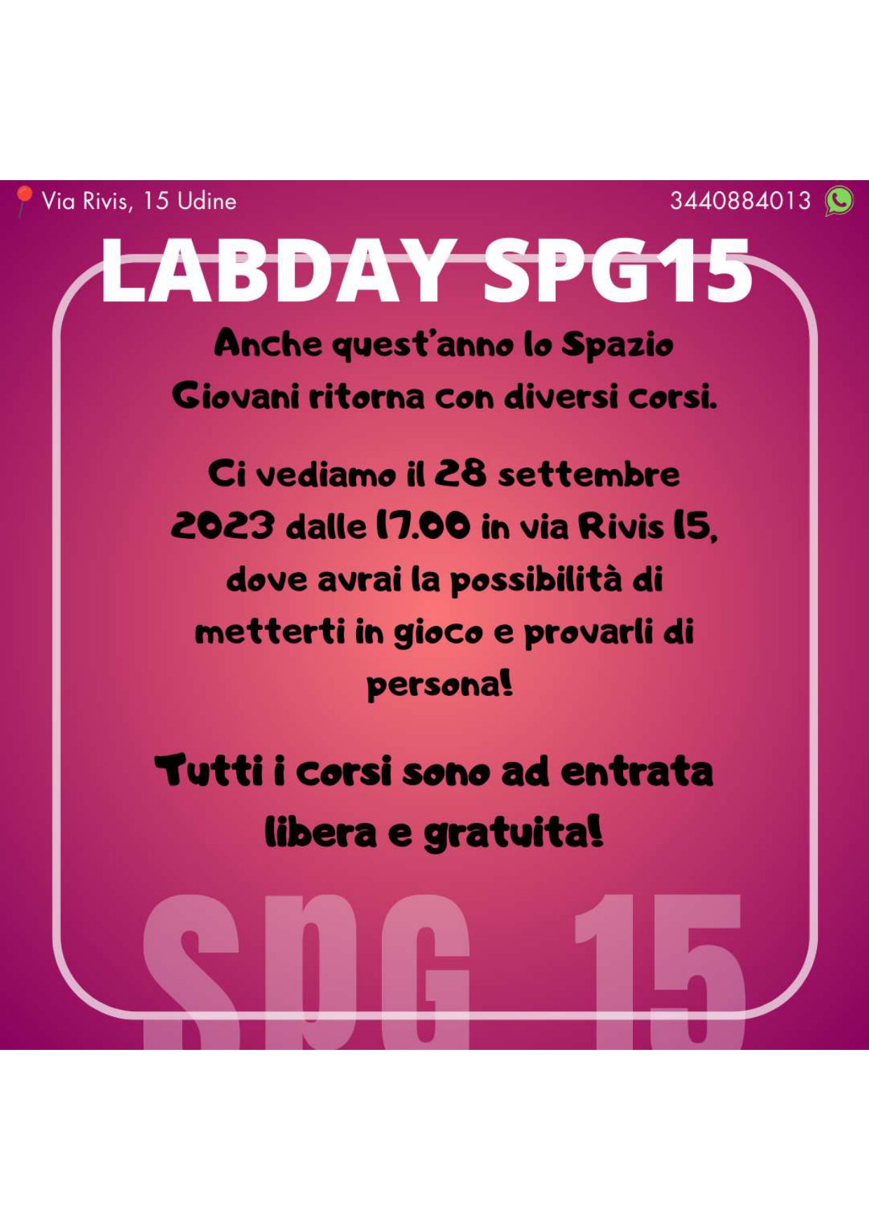 LabDay 2023 -  Spazio Giovani SPG15