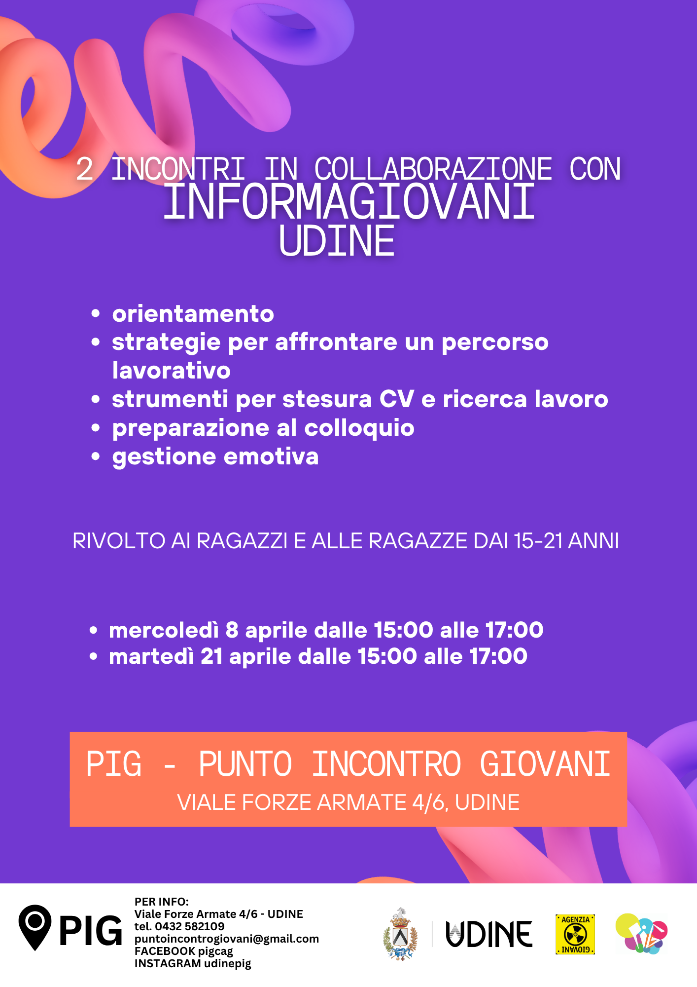 Percorso con Informagiovani presso il PIG Udine