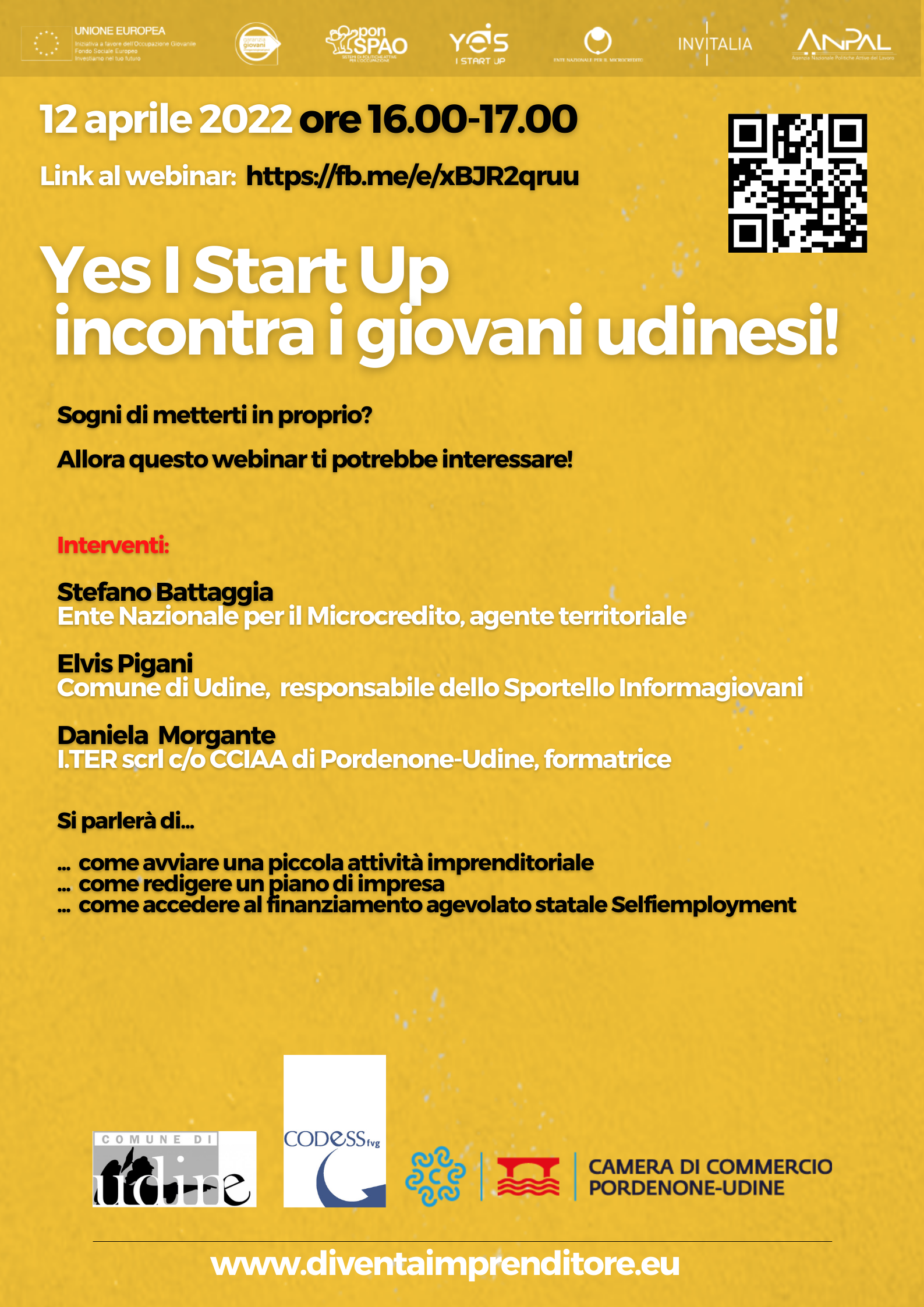 YES I START UP - S-Nights Informagiovani di Udine